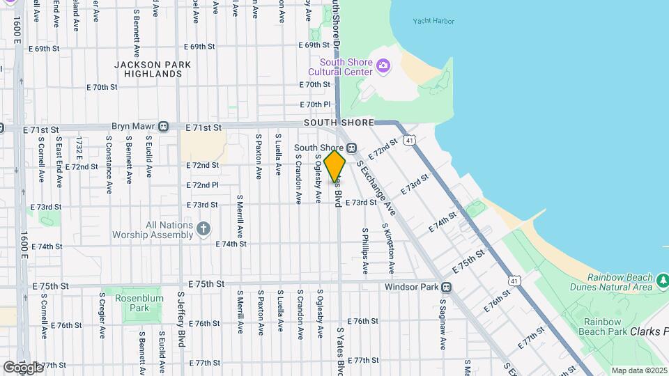 7236 S Yates Blvd Mapa y Detalles de la Ubicación