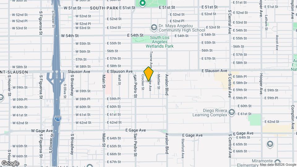 5871 Towne Ave Map and Location Details