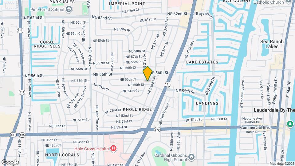 2191 NE 55th St Map and Location Details