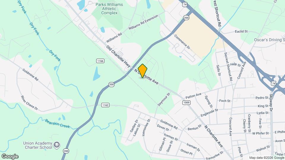 1819 N Charlotte Ave Map and Location Details