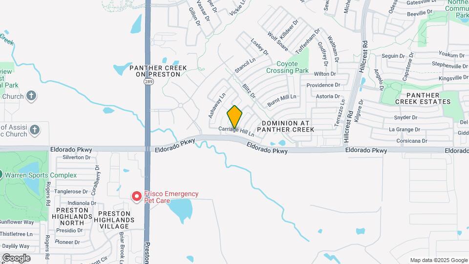 9823 Carriage Hill Ln Map and Location Details