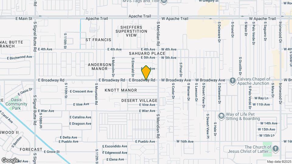 11511 E Broadway Rd Map and Location Details