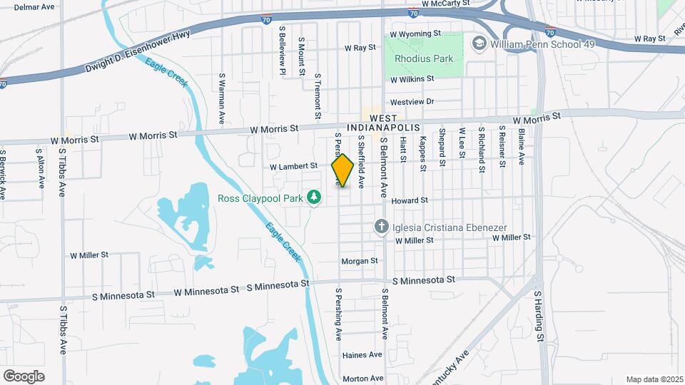 1351 S Pershing Ave Map and Location Details