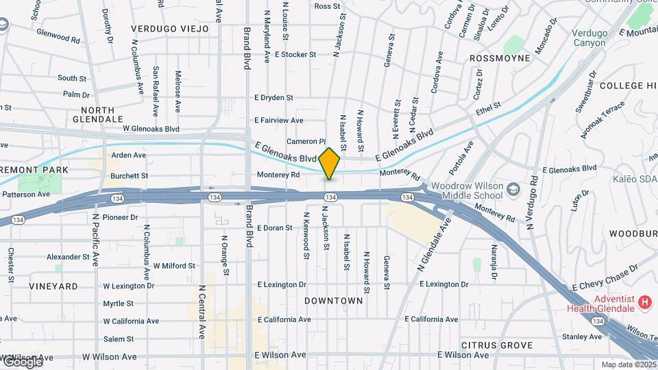 712 N JACKSON St Map and Location Details