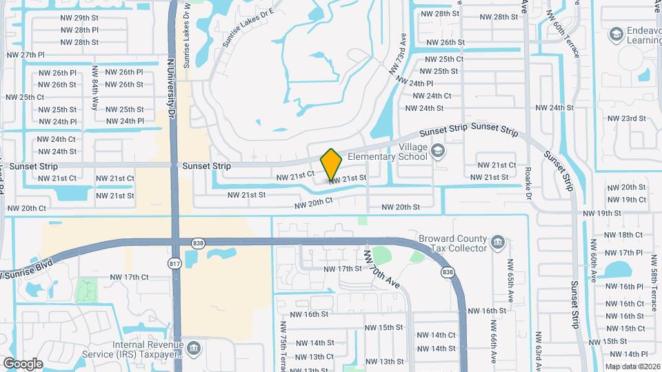 7620 NW 21st St Map and Location Details