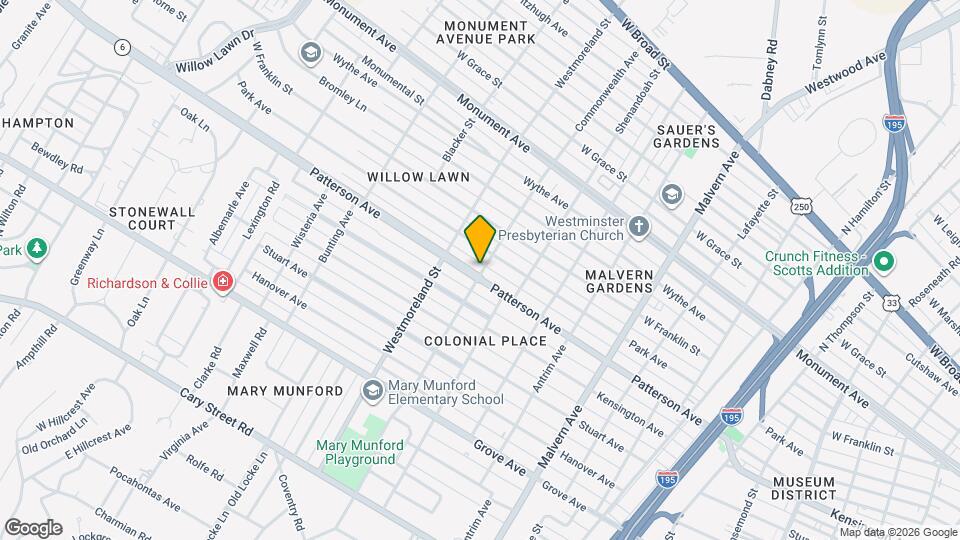 4510 Patterson Ave Map and Location Details