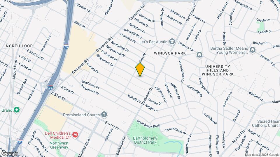 1508 Ridgemont Dr Mapa y Detalles de la Ubicación