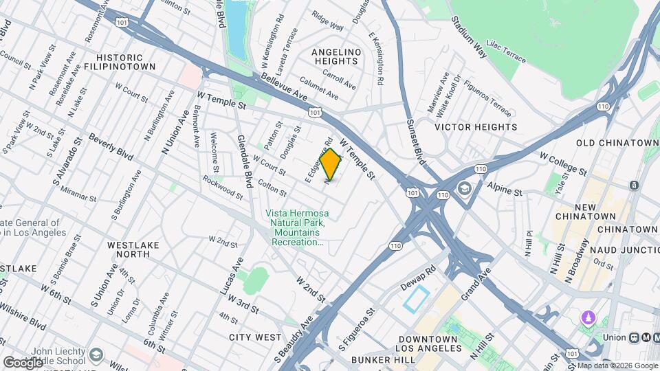 316 N Bixel St Map and Location Details