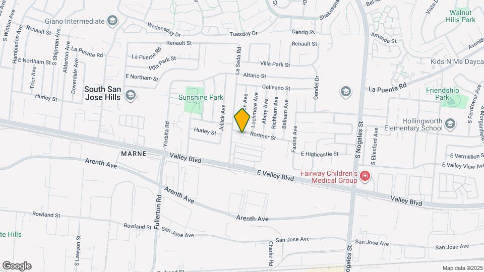 664 Panorama Ln Map and Location Details