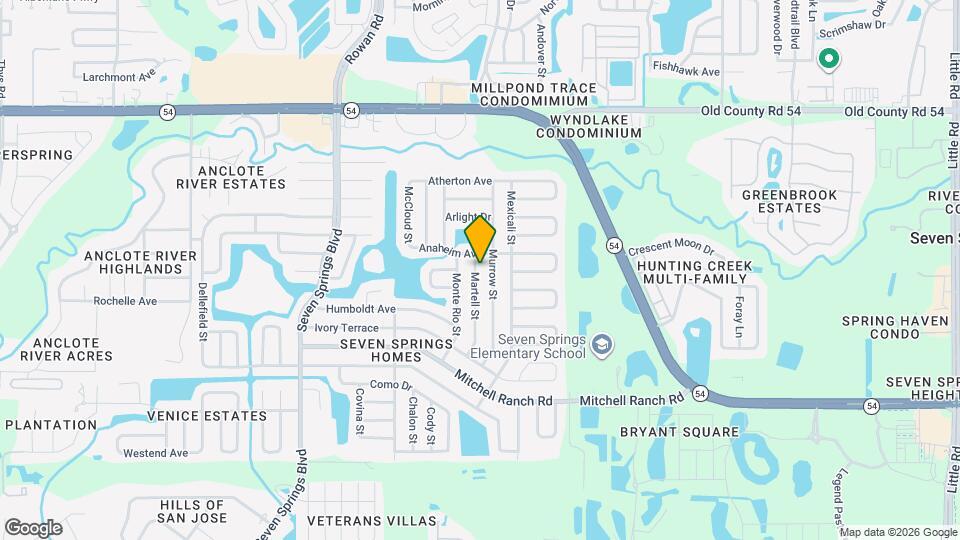 3544 Martell St Map and Location Details