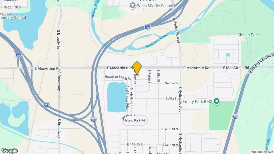 1206 E Selma St Map and Location Details