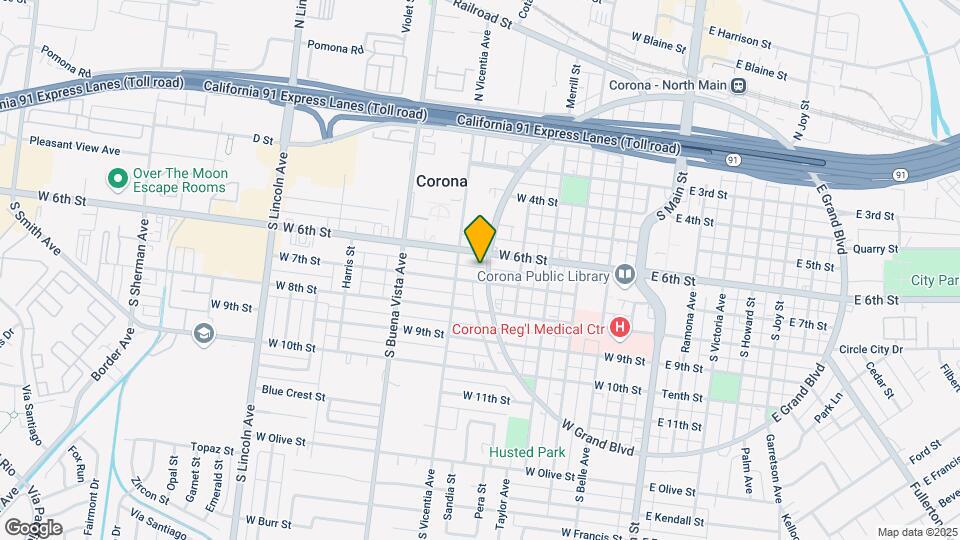 616 W Grand Blvd Mapa y Detalles de la Ubicación