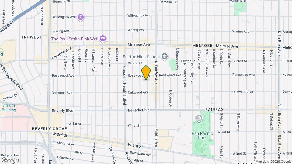 441 Hayworth Ave Map and Location Details