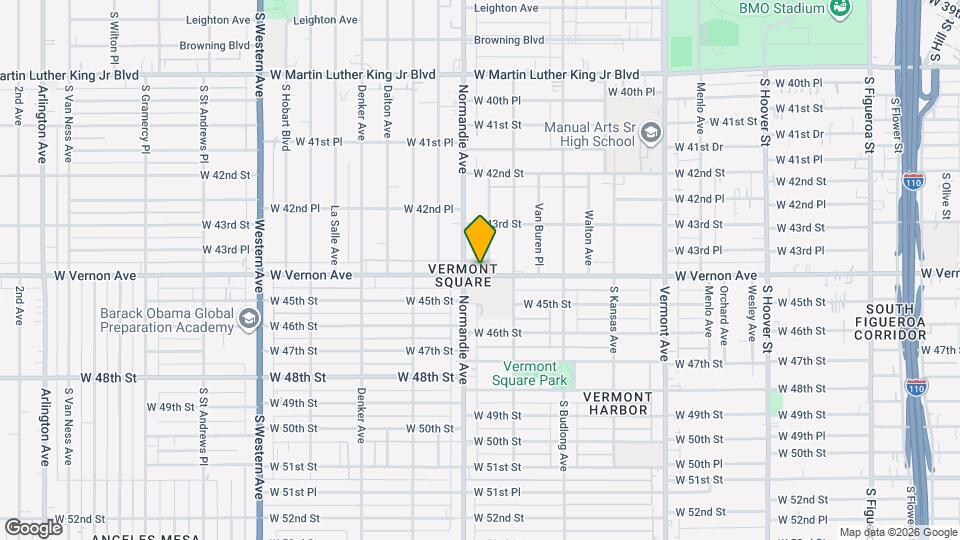 1361 W Vernon Ave, Unit 1361 W. Vernon Ave. Newly Renovated +A/C Map and Location Details