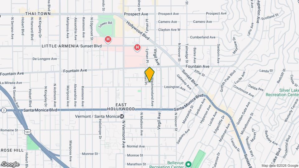 4557 Lexington Ave Map and Location Details