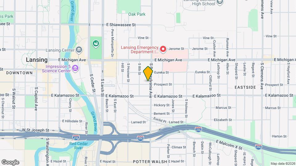 230 S Pennsylvania Ave, Unit #1 Mapa y Detalles de la Ubicación