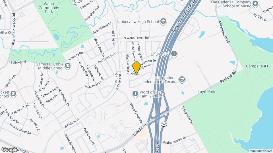 1509 Weeping Willow Ln Map and Location Details