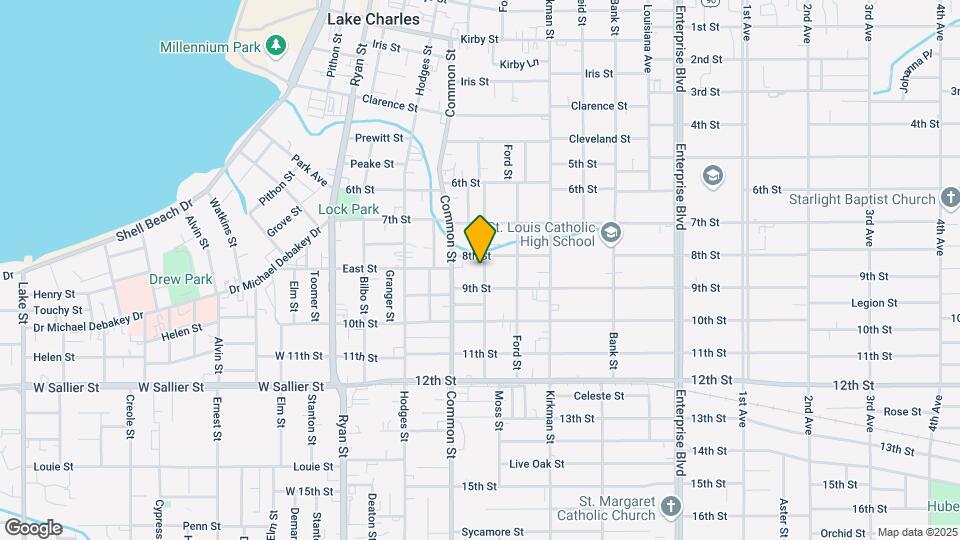 1710 Moss St Map and Location Details