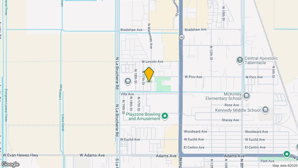 1270 N Waterman Ave Map and Location Details