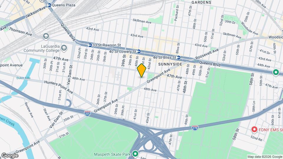 47-41 41st St Map and Location Details