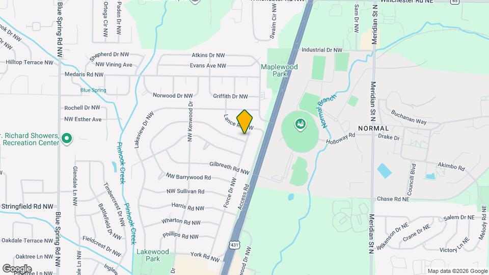 2100 Norris Rd NW Map and Location Details