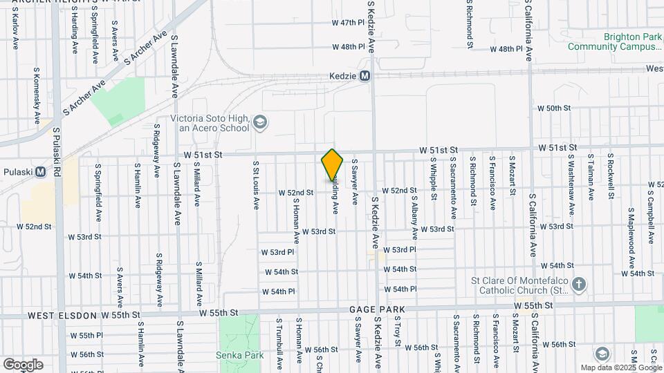 5156 S Spaulding Ave Map and Location Details