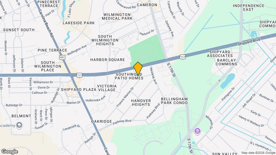 1105 Francis Marion Dr Map and Location Details