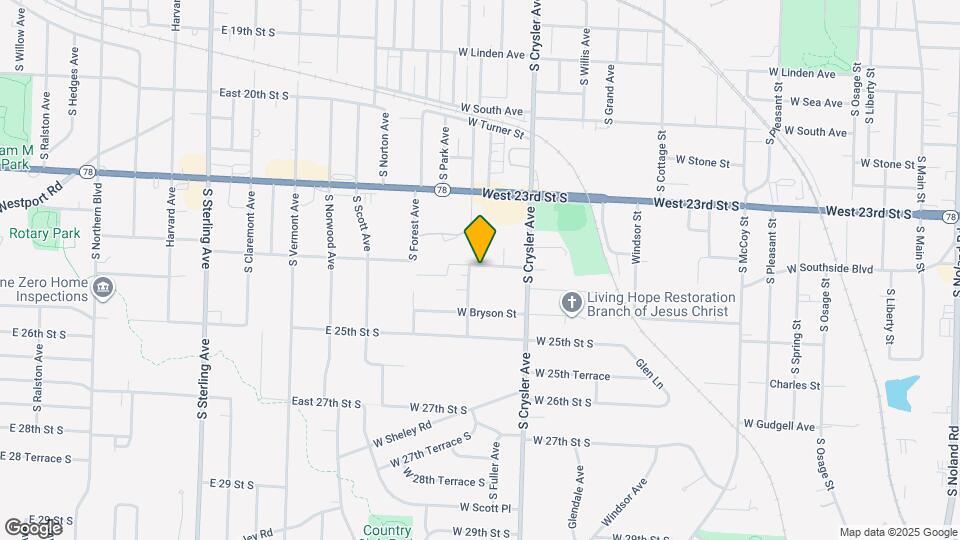 1325 W 24TH St S Map and Location Details