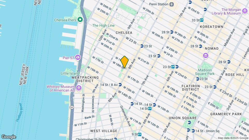308 W 18th St Mapa y Detalles de la Ubicación