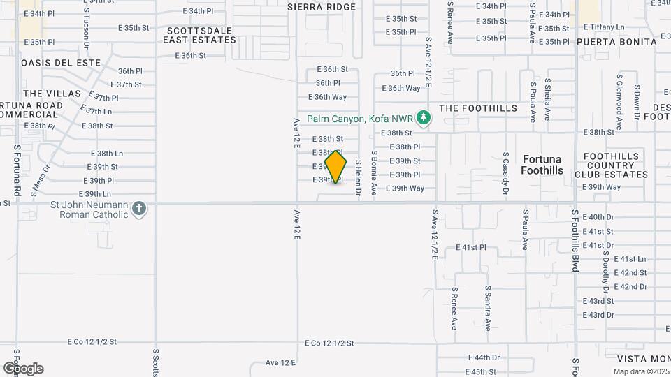 12212 E 39th Way Map and Location Details