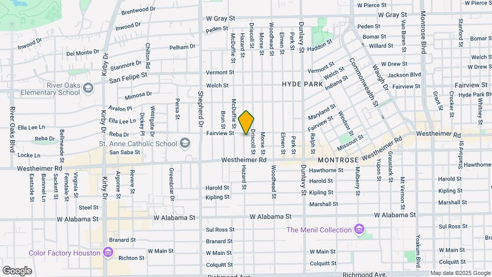 2411 Hazard St Map and Location Details