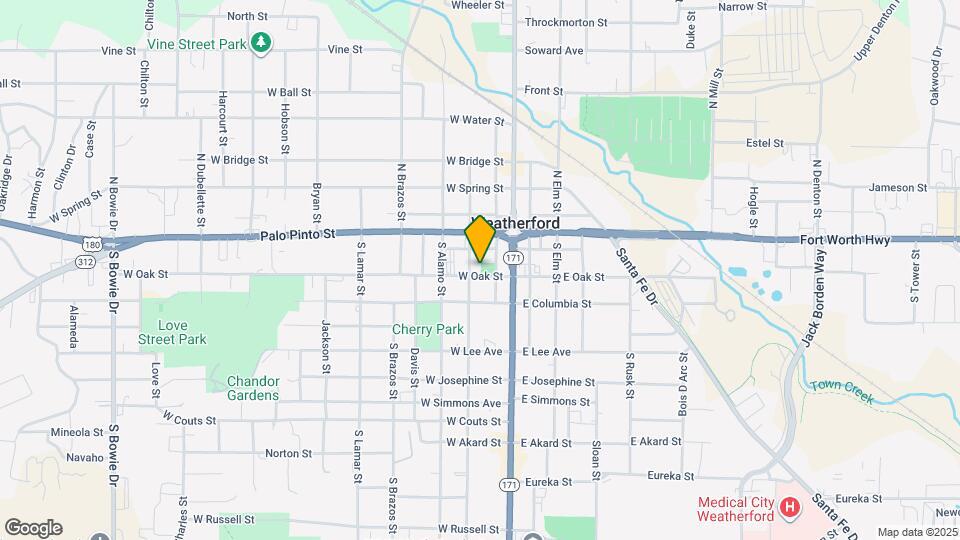 128 W Oak St Map and Location Details