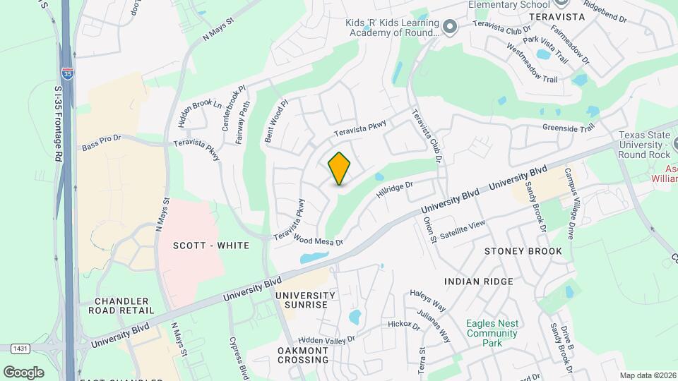 1009 Hidden View Pl Map and Location Details