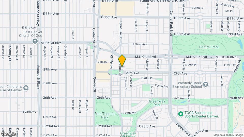 2958 Syracuse St, Unit 303 Map and Location Details