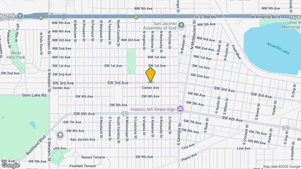 300 S Alabama St, Unit Front House Only Map and Location Details