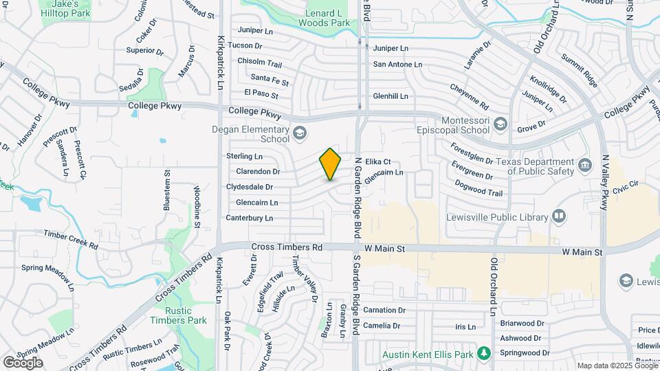 1629 Glencairn Ln Map and Location Details