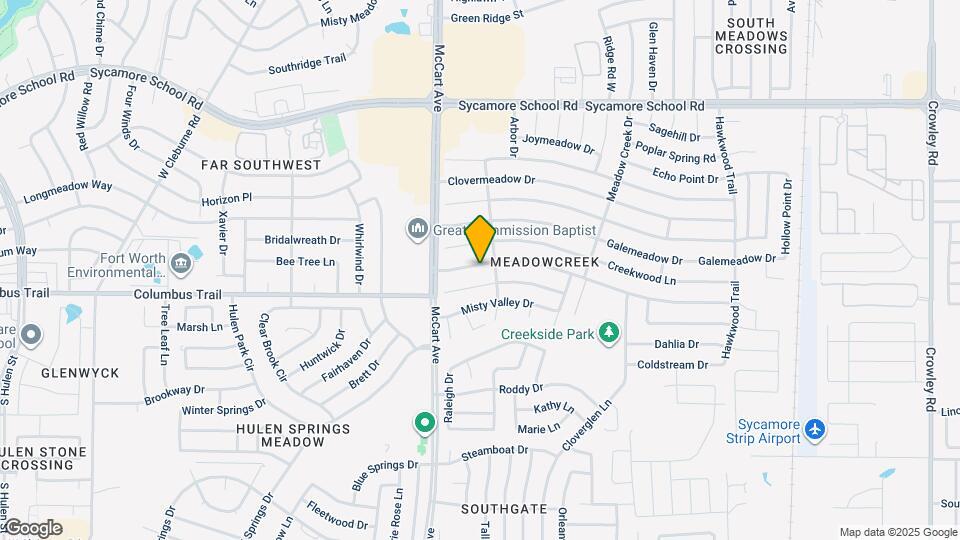 3309 Country Creek Ln Map and Location Details