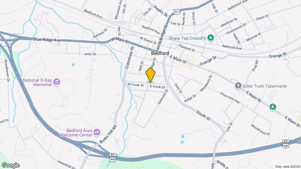 408 E King St Map and Location Details