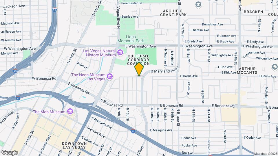 740 N 11th St Map and Location Details