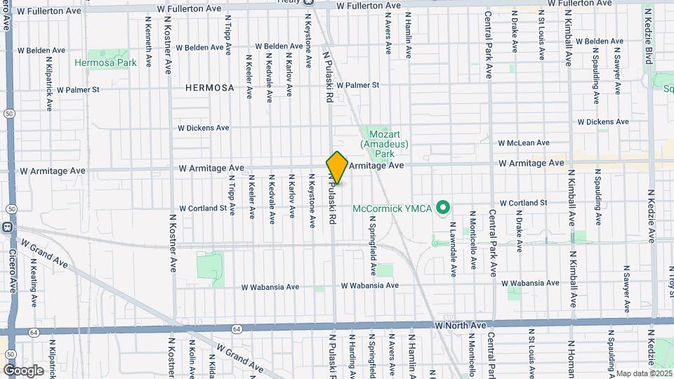 1923 N Pulaski Rd, Unit G Map and Location Details
