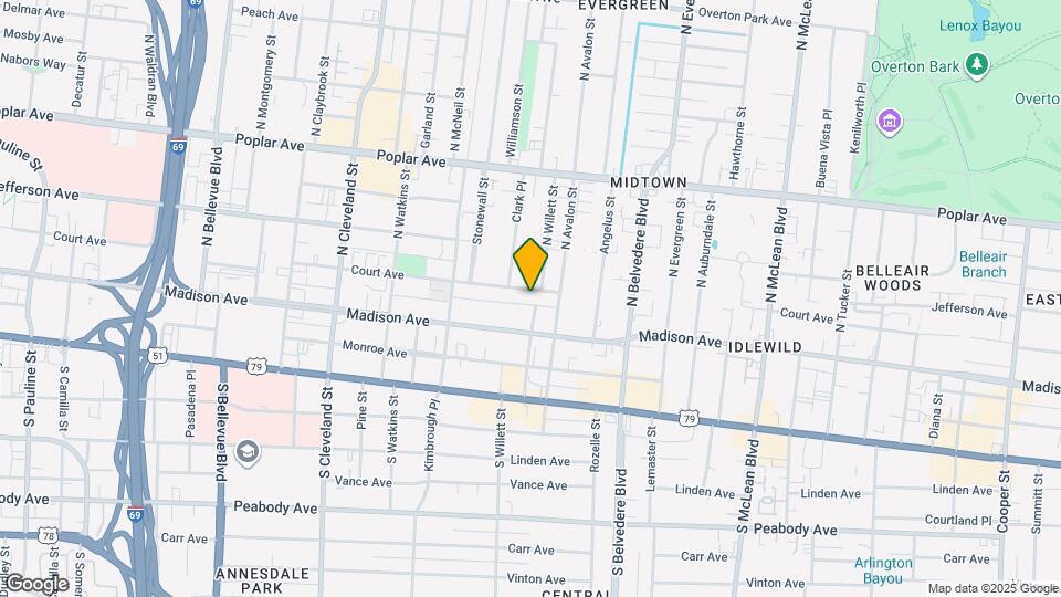 1571 Court Ave Map and Location Details