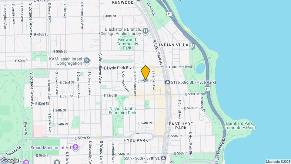 5207 S Blackstone Ave Map and Location Details