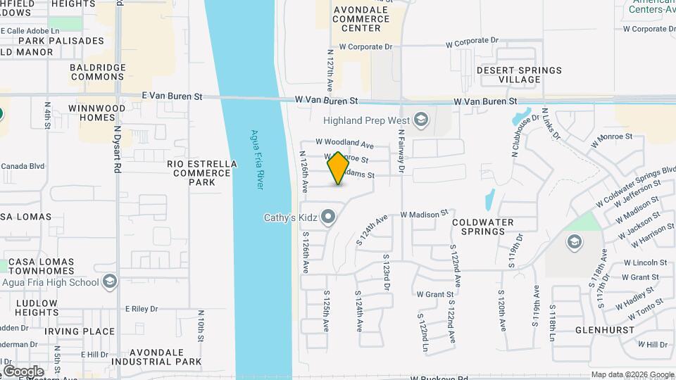 12509 W Washington St Map and Location Details