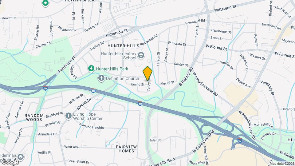 1504 Talley St Map and Location Details