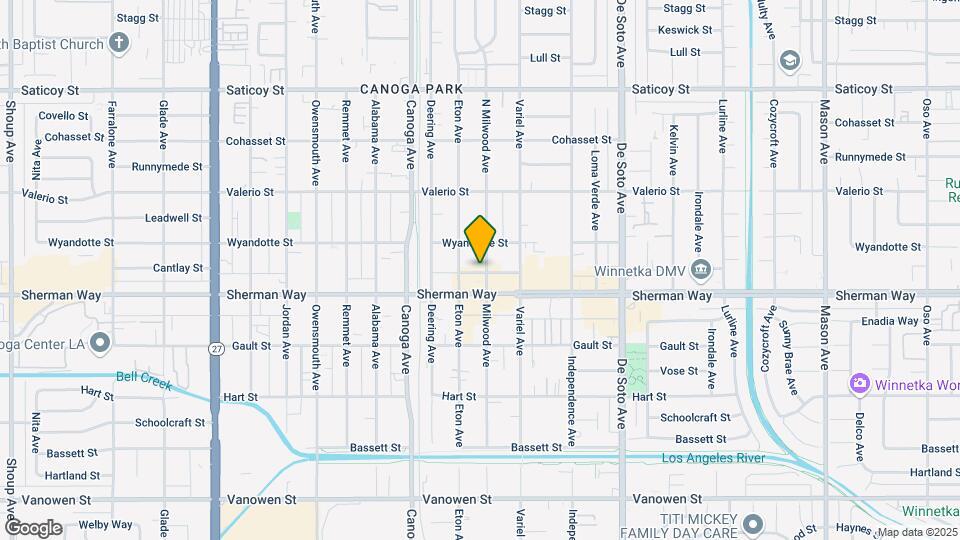7227 Milwood Ave Mapa y Detalles de la Ubicación