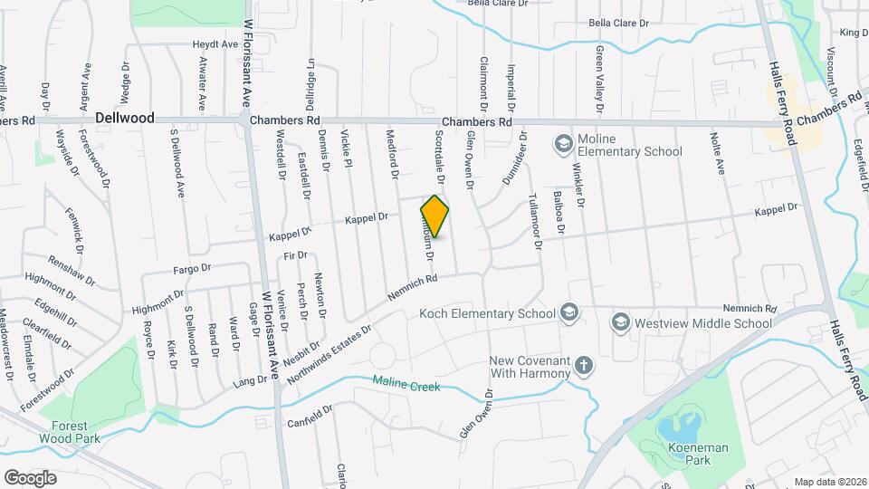 9730 Millburn Dr Map and Location Details