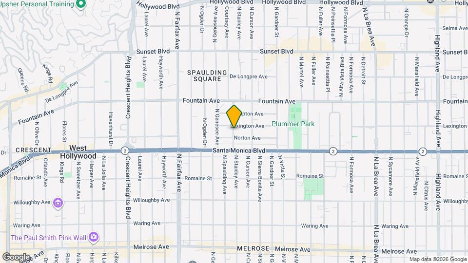 1160 N Spaulding Ave Map and Location Details