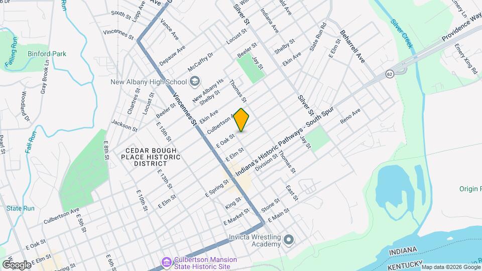 1808 E Oak St Mapa y Detalles de la Ubicación