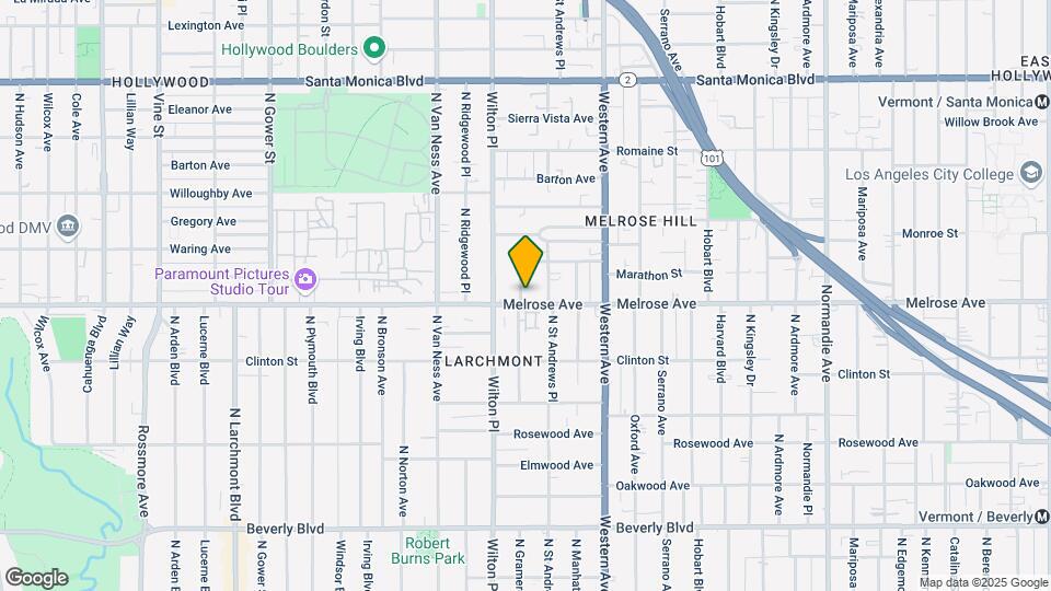 5139 Melrose Ave Map and Location Details