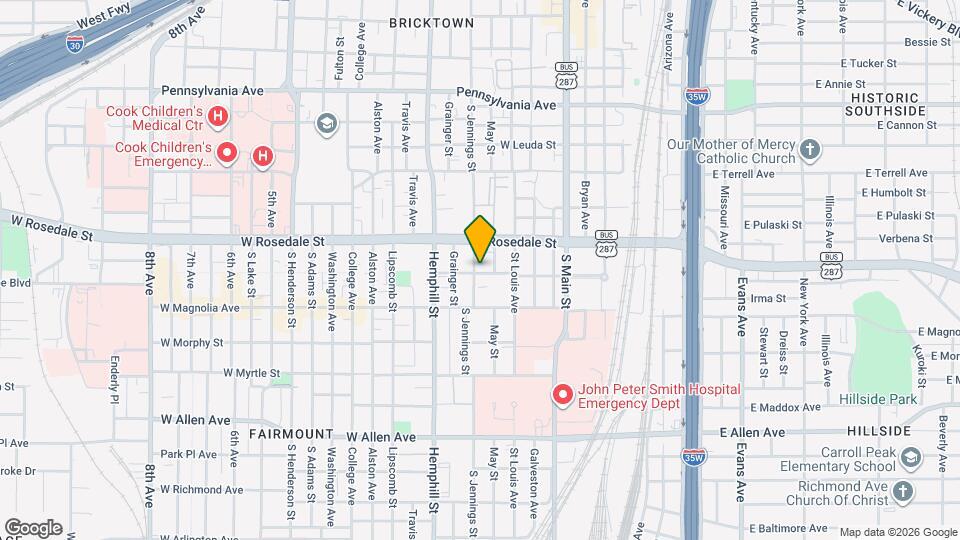 1125 S Jennings Ave Map and Location Details